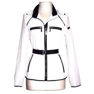Vince Camuto Coat NWT SZ Small White Belt Jacket